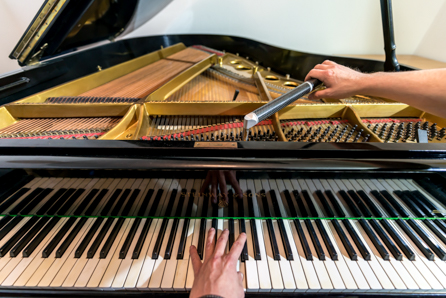 Piano tuning is a complex performance of the piano maker Christof Klingel